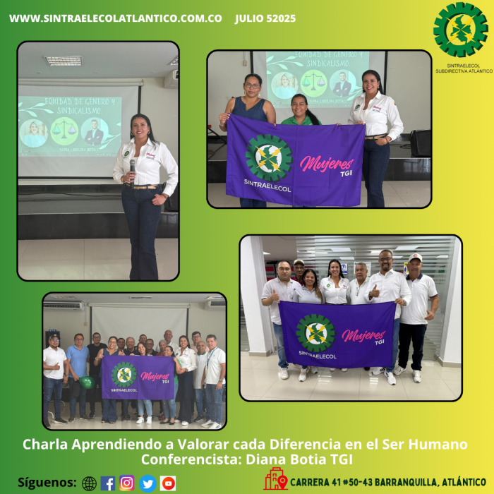 COMUNICADO CHARLA APRENDIENDO A VALORAR DIF SER HUMANO